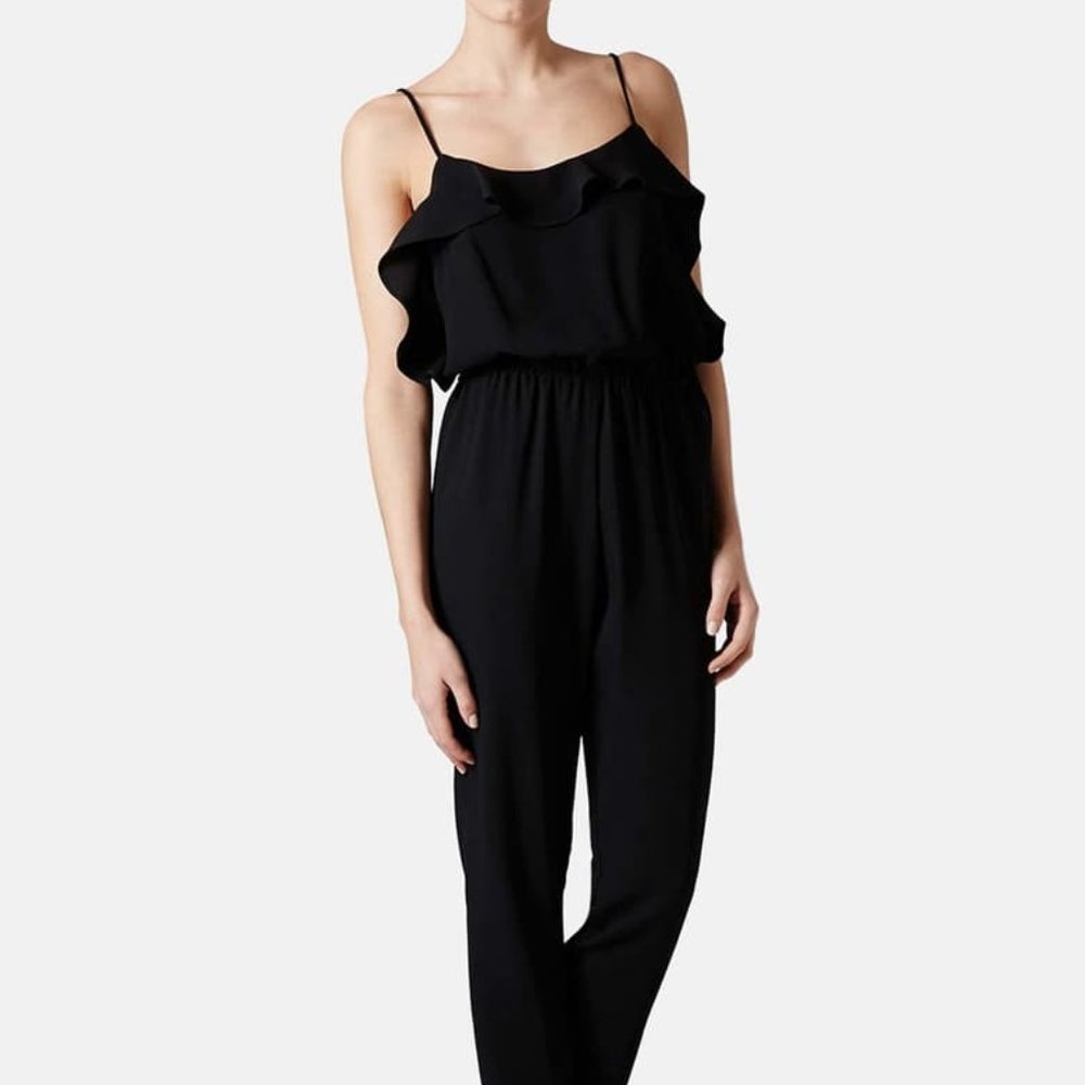 Topshop Ruffle Jumpsuit